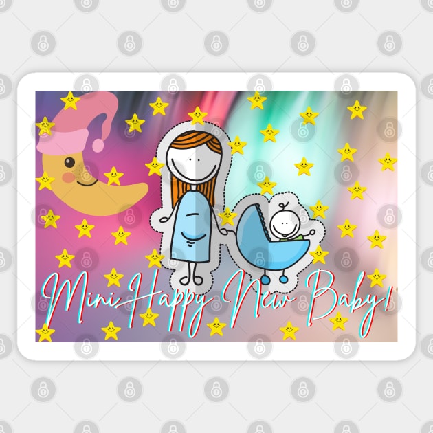 New Mom excitements Sticker by BRIJLA